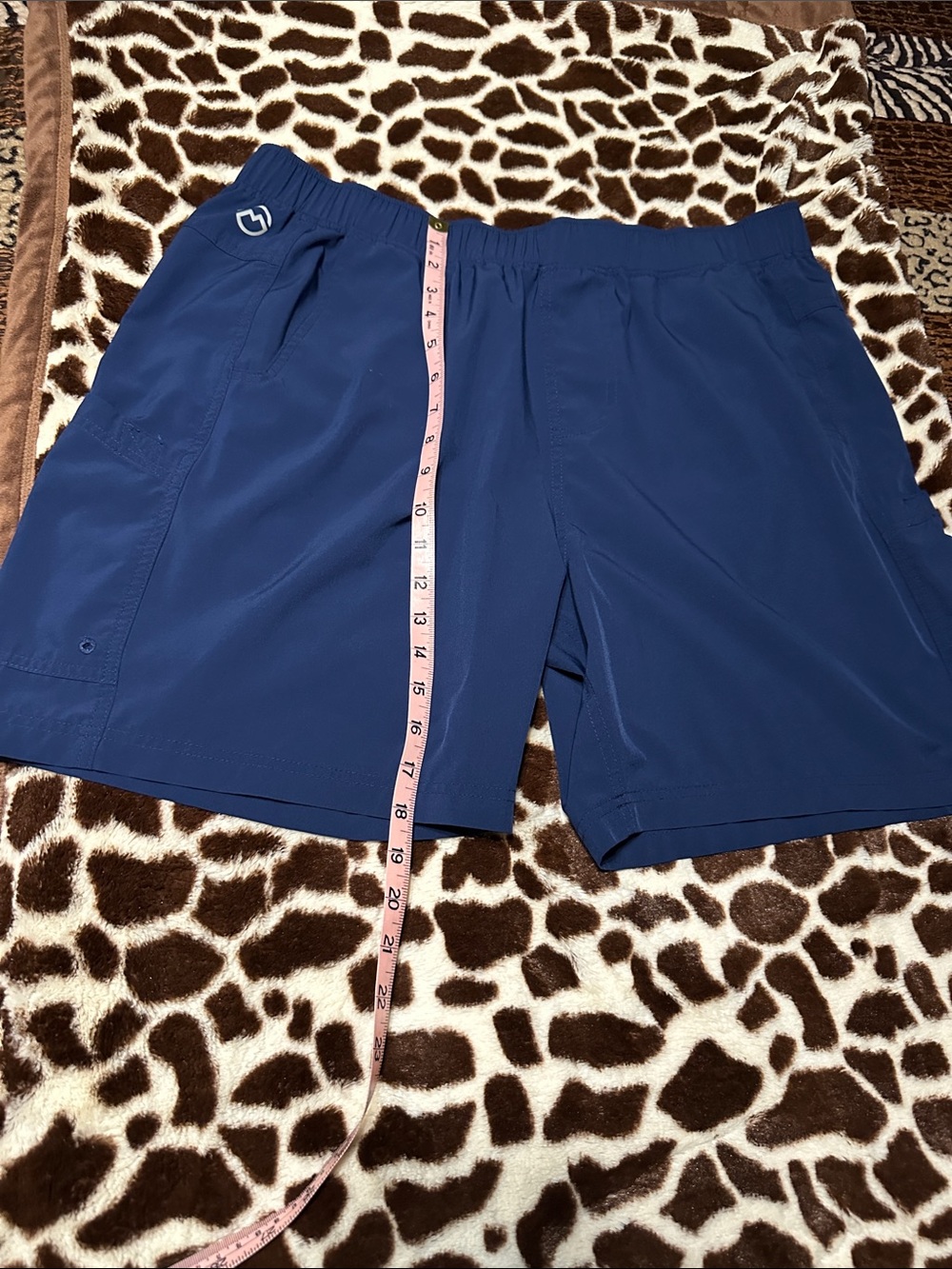 Navy Blue Fish Gear Shorts